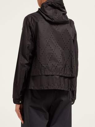 Noir Kei Ninomiya 6 Moncler Perforated Hooded Technical Jacket - Womens - Black
