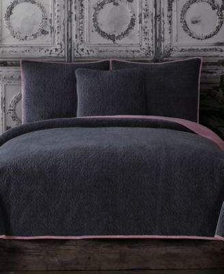 Tracy Porter CLOSEOUT! Reversible Velvet Quilted Full/Queen Coverlet