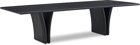 Four Hands Marcon Dining Table in Black Size: 118 In