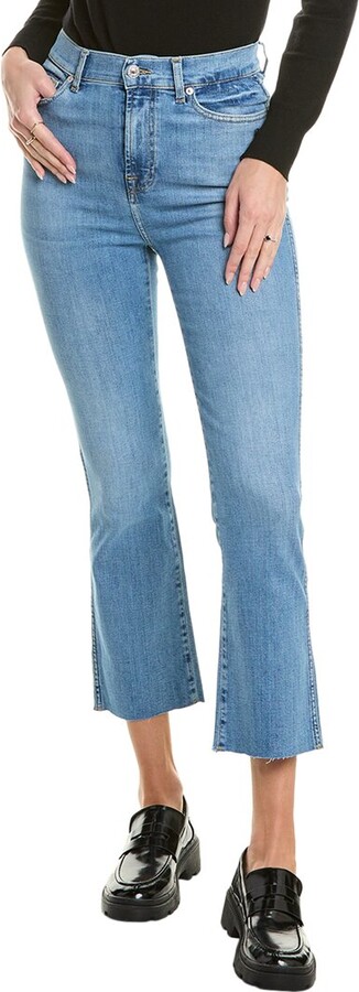 7 For All Mankind High-Waist Within Slim Kick Jean
