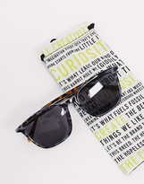 Thumbnail for your product : Fossil square sunglasses in blue tortoise shell