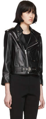 Markoo Black Moto Leather Jacket