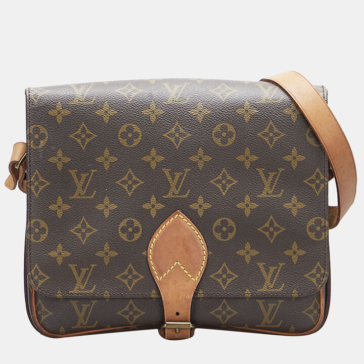 Louis Vuitton Brown Monogram Canvas Cartouchiere GM Crossbody Bag -  ShopStyle