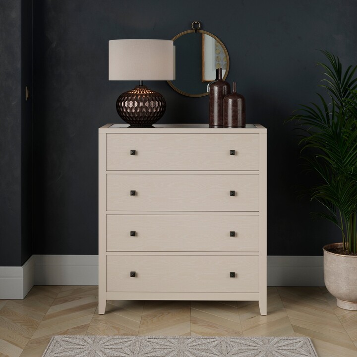 Dunelm Malone 4 Drawer Chest Of Drawers Beige ShopStyle