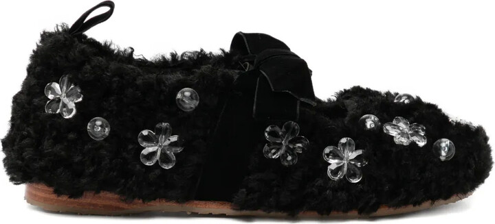 ROCKFISH x Susan Fang furry ballet flats