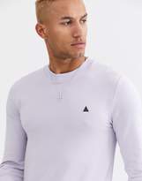Thumbnail for your product : ASOS Design DESIGN muscle sweatshirt in lilac with triangle