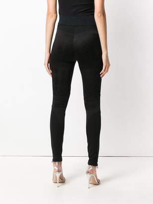 Versace Jeans zip-detail biker leggings