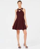 Thumbnail for your product : Speechless Juniors' Lace-Contrast Fit & Flare Dress