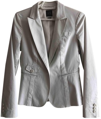 Emporio Armani Ecru Cotton Jacket for Women