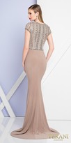 Thumbnail for your product : Terani Couture Fully Embellished Cap Sleeve Fitted Evening Dress