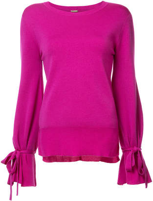 Adam Lippes Crewneck sweater with bell sleeve