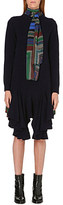 Thumbnail for your product : Sacai Chiffon-detail knitted dress