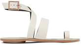 Thumbnail for your product : Tibi Hallie Leather Sandals - Ivory