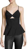 Thumbnail for your product : Alexander Wang T by Sleeveless Shirt W/ Front Keyhole, Black