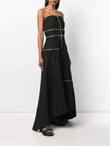 Thumbnail for your product : Yohji Yamamoto strapless zip-detail dress