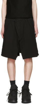 Julius Black Wrap Layered Shorts