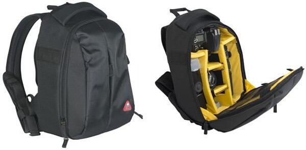 Atlas NEW Customizable Compartments for Cameras, Lenses, Accessories,Laptop Fabric/Nylon Backpack (Black)pack of 1