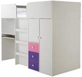 Thumbnail for your product : Kidspace New Metro Mid Sleeper Bed with Built-in Desk and Storage