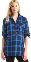 Thumbnail for your product : Gap Maternity plaid convertible henley shirt