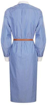 Tory Burch Spencer Stripe Printed Shirt Dress