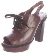 Thumbnail for your product : Marni Leather Platform Pumps