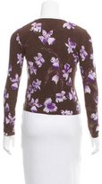 Thumbnail for your product : Blumarine Knit Floral Print Cardigan