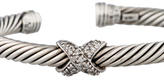 Thumbnail for your product : David Yurman Diamond X Cable Cuff