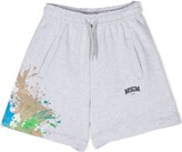 Thumbnail for your product : Msgm Kids Graphic-Print Cotton Casual Short