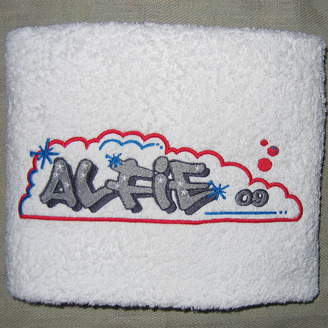 Big Stitch Personalised Graffiti Kids Towel