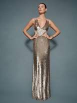 Thumbnail for your product : Jenny Packham Loretta Beaded Lace Applique Gown