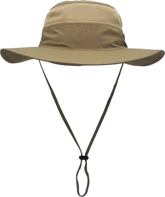 Home Prefer Men's Sun Hat UPF 50+ Wide Brim Bucket Hat Windproof