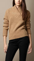 Thumbnail for your product : Burberry Shawl Collar Alpaca Blend Sweater