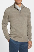 Thumbnail for your product : Cutter & Buck 'Douglas' Merino Wool Blend Half Zip Sweater (Big & Tall)