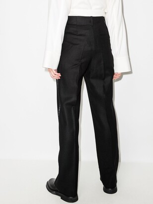Tom Wood High-Waisted Front Pleated Trousers