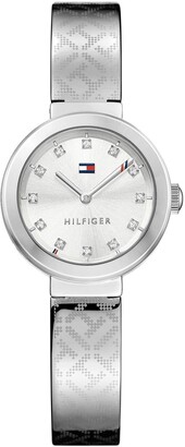 tommy hilfiger women's silver watch