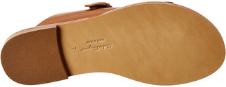 Ferragamo Gancini Leather & Suede Sandal