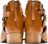 Thumbnail for your product : Jeffrey Campbell Tan Leather Stinson Everly Strapped Boots