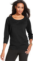 Thumbnail for your product : Style&Co. Sport Petite Three-Quarter-Sleeve Lightweight Sweatshirt