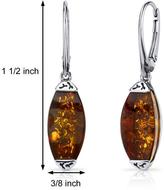Thumbnail for your product : Ice Baltic Amber Sterling Silver Gallery Dangle Earrings