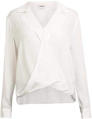L'Agence Rita blouse in ivory