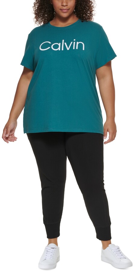 plus size calvin klein t shirt