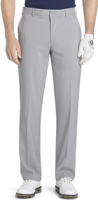 Izod Men's Flat Front Slim Fit Basic Microtwill Golf Pant