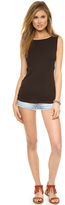 Thumbnail for your product : Three Dots Sleeveless Boat Neck Top