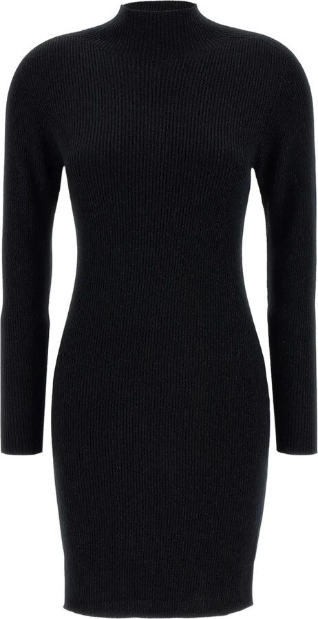 Weekend Max Mara Ribbed Mock-Neck Mini Dress