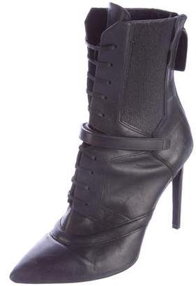 HUGO BOSS Leather Lace-Up Ankle Boots