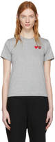 Thumbnail for your product : Comme des Garcons Play Grey Heart Couple T-Shirt