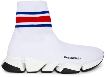 Balenciaga Speed 2.0 Recycled Knit Sneaker White - ShopStyle