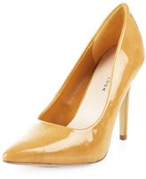 Thumbnail for your product : New Look Stone Patent Pointed Court Shoes