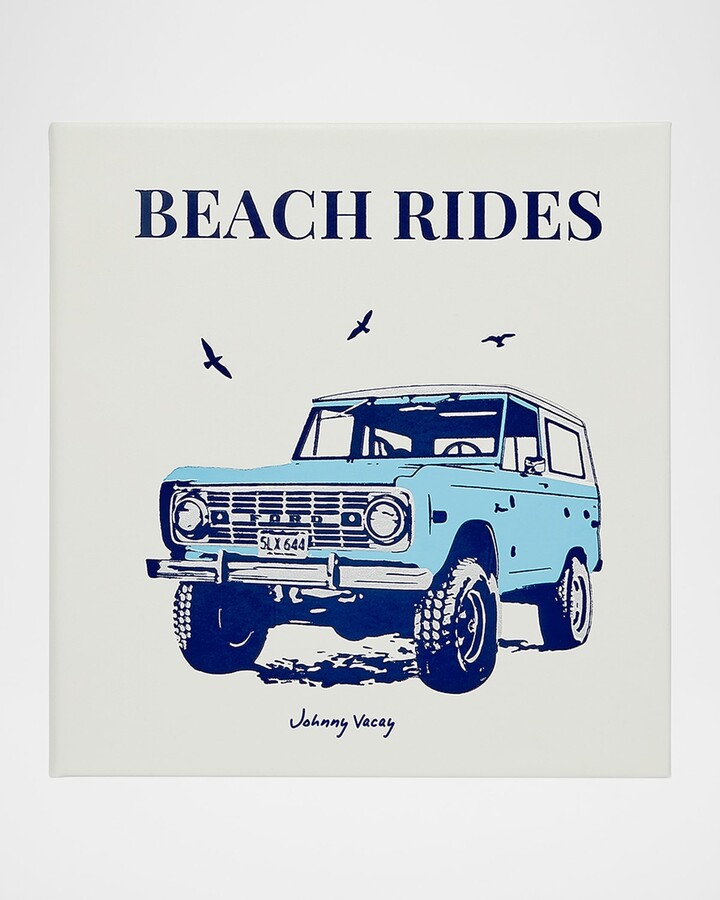 Graphic Image "Beach Rides" Leather-Bound Book by Johnny Vacay