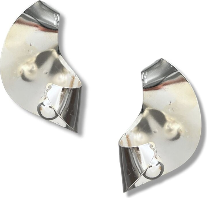Jaredjamin Silver Onda Ball Earrings